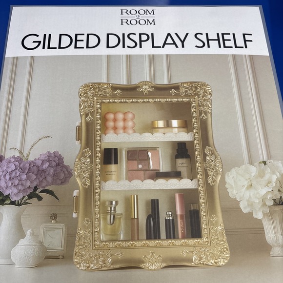 Room2Room Gilded Display Shelf Gold Five Below TikTok Viral Brand New - Picture 4 of 4